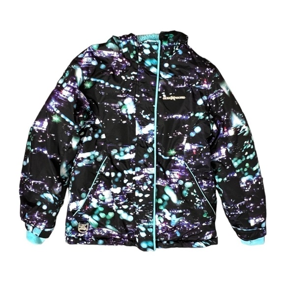 ZeroXposur Girls Black Puffer Hooded Jacket - Size Large (10/12) - Picture 1 of 14